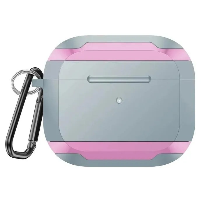 Case AirPods 4 Silicone Armor Full Body Protection Antislip TPU With Keychain Gantungan Kunci Protective Casing Cover — Rainbow