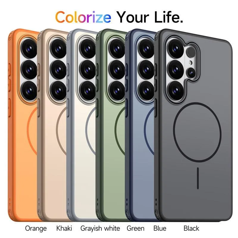 SNAPFIT Case Compatible With Samsung Galaxy S26 Ultra Aurora Magsafe Magnetic TPU PC Anti Shock Slim Protective Casing Cover - Primary Focuss ā Black / S26 Ultra