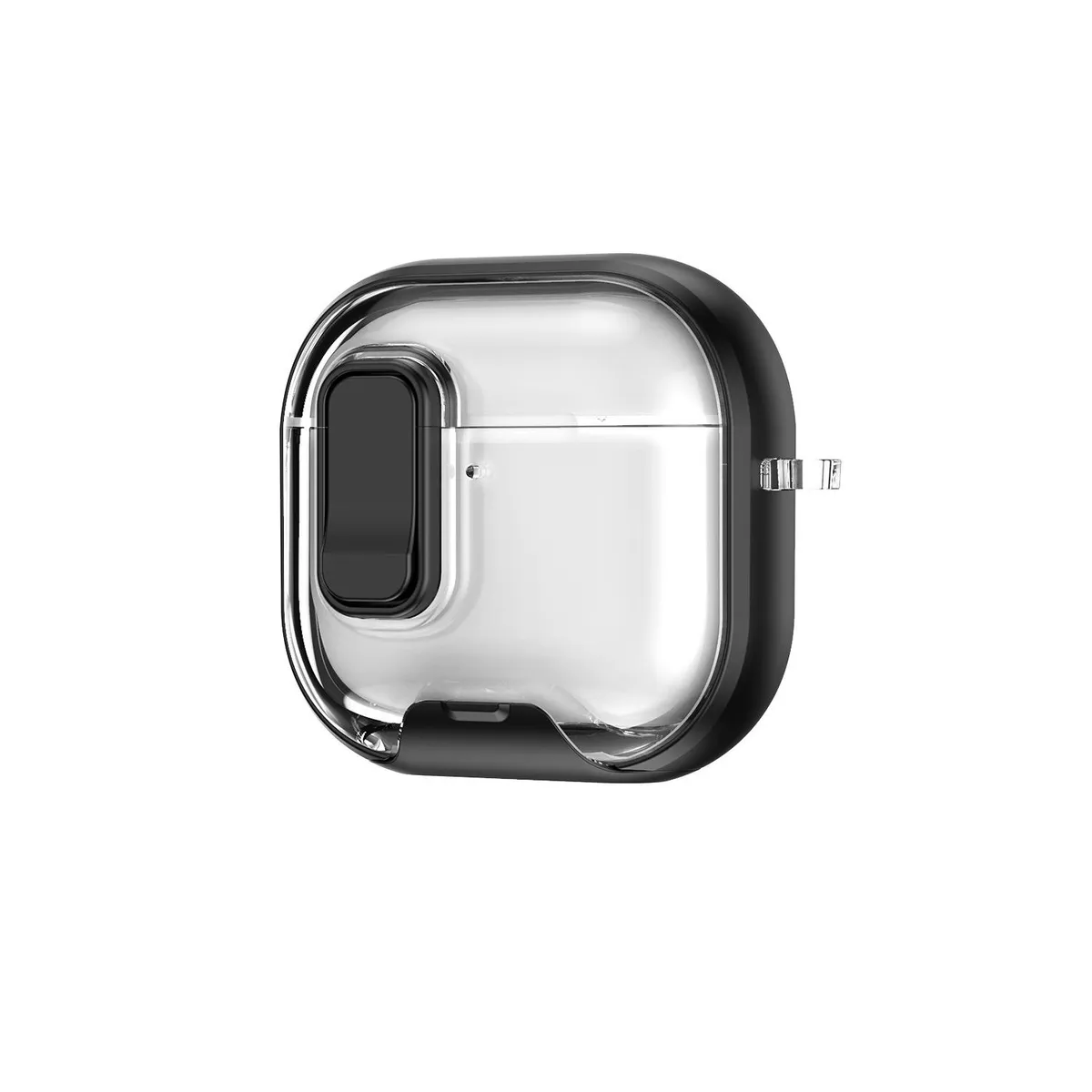 SNAPFIT Case Compatible With Airpods 4 SNAPFIT Case Transparent Lock Stand Phone — Yellow
