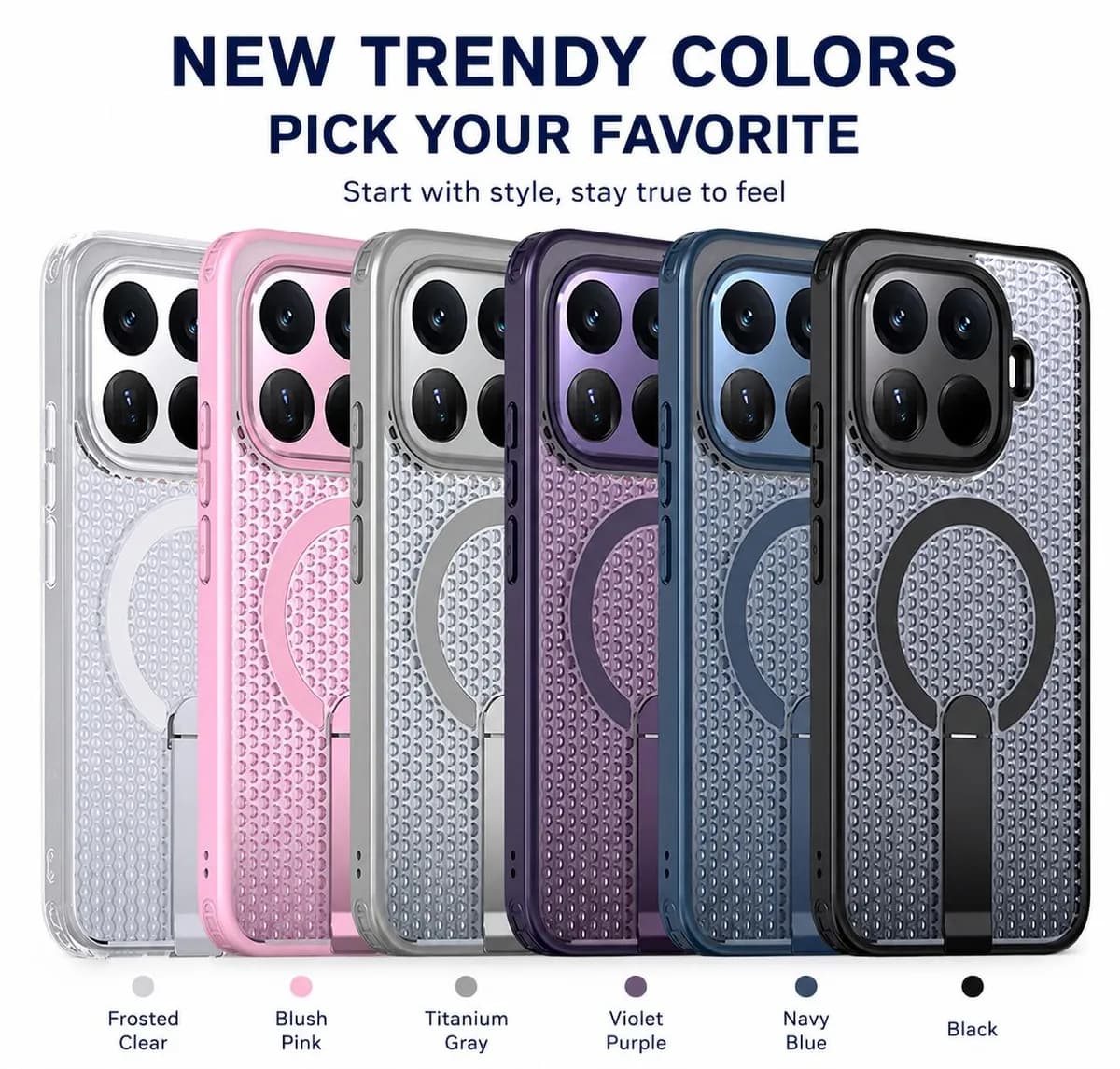 SNAPFIT Case Xiaomi 17T / 17T Pro SNAPFIT Magnetic Case Heat Dissipation Bracket KickStand Anti Shock Premium Cover — Black / Xiaomi 17T