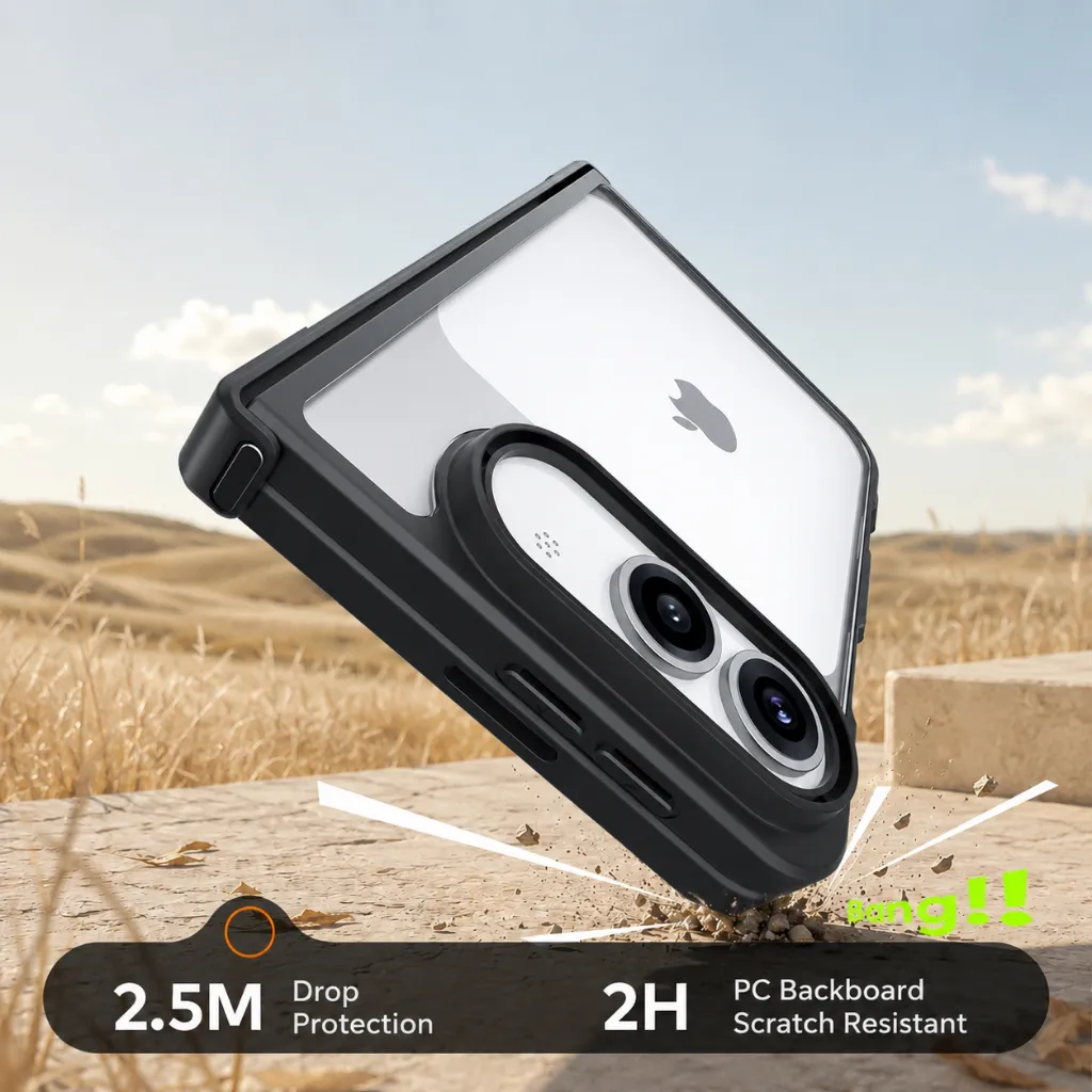 SNAPFIT Case iPhone Duo MagSafe Magnetic Full Hinge Protector — Black Matte