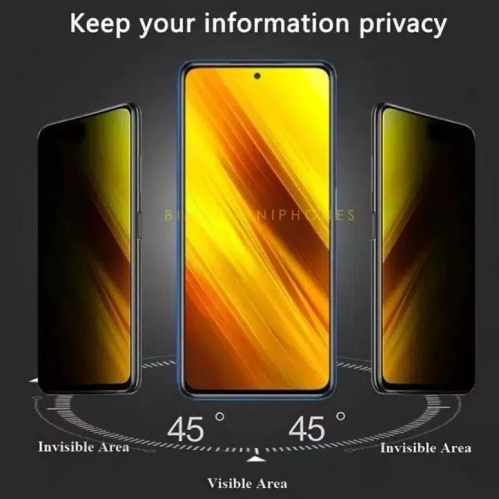 SNAPFIT Tempered Glass Vivo X300 Pro X300 Anti Spy Full Cover — Full Cover / Vivo X300