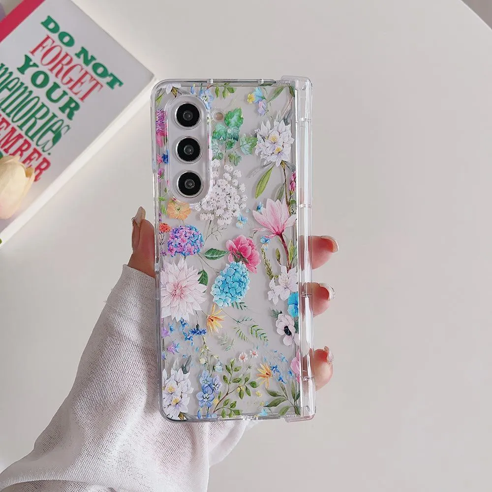 SNAPFIT Case Samsung Galaxy Z Fold 8 Ultra Fold 8 Wide Shockproof Slim Floral